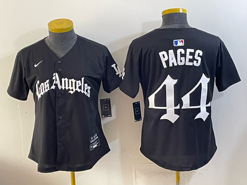 Men Los Angeles Dodgers #44 Pages black Game 2026 Nike MLB Jersey 052102